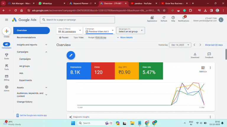Google ad Screenshot